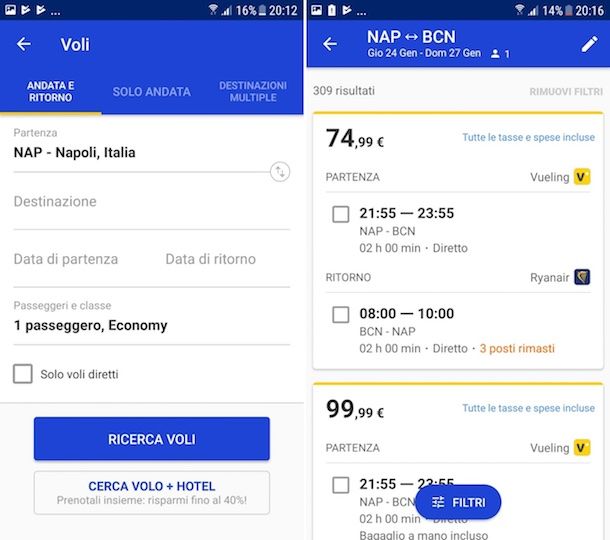 Come trovare offerte voli