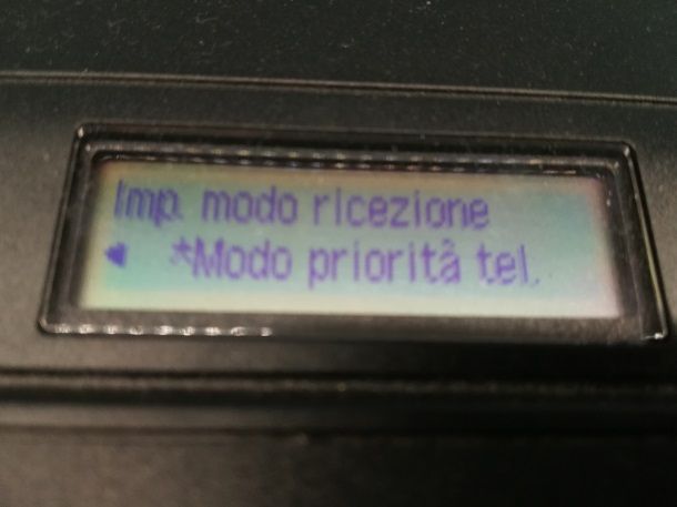 Impostazioni modo ricezione