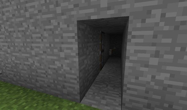 porta segreta minecraft