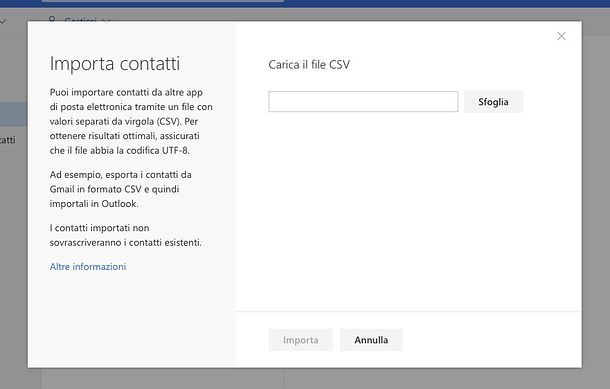 Come salvare contatti iPhone su Outlook