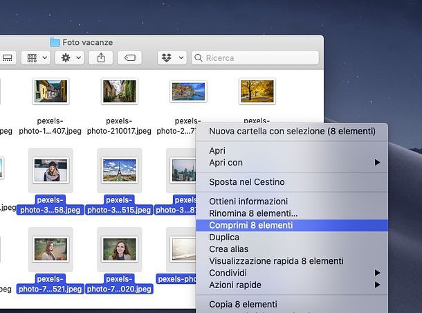 Come zippare file con Mac