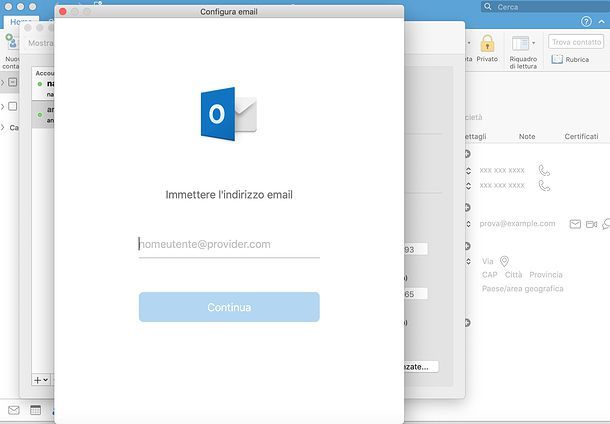 Come sincronizzare contatti Gmail con Outlook Mac