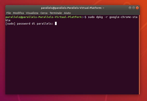 Come disinstallare Google Chrome da Ubuntu