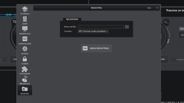 Come registrare con Virtual DJ