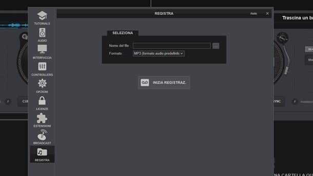Come registrare con Virtual DJ