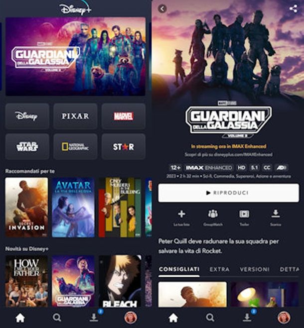 Come guardare film Android streaming Disney+