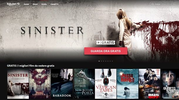 Rakuten TV Siti per film gratis