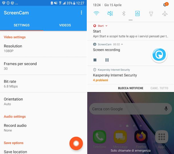 Altre app per fare uno screenshot video su Android