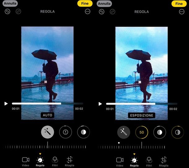 Come schiarire un video su iPhone e iPad