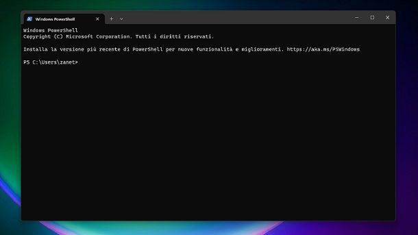 Come usare il Prompt dei comandi Windows 11 PowerShell