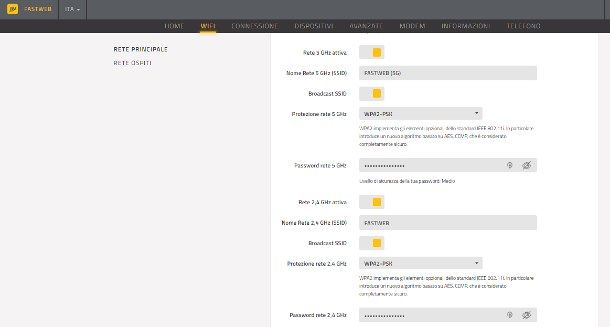 Come aumentare segnale WiFi cambiando la banda di frequenza