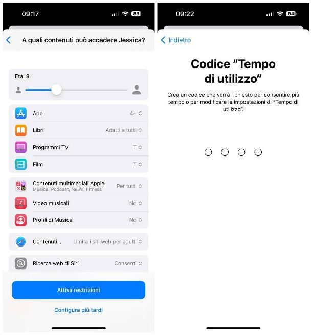 Come bloccare l'accesso a un sito su iPhone: Tempo di utilizzo