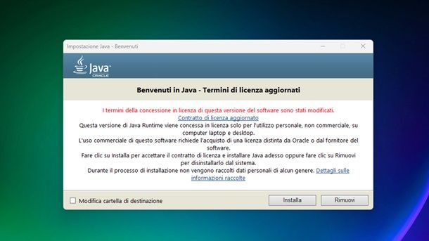 Come scaricare Java su PC Windows Java Runtime Environment