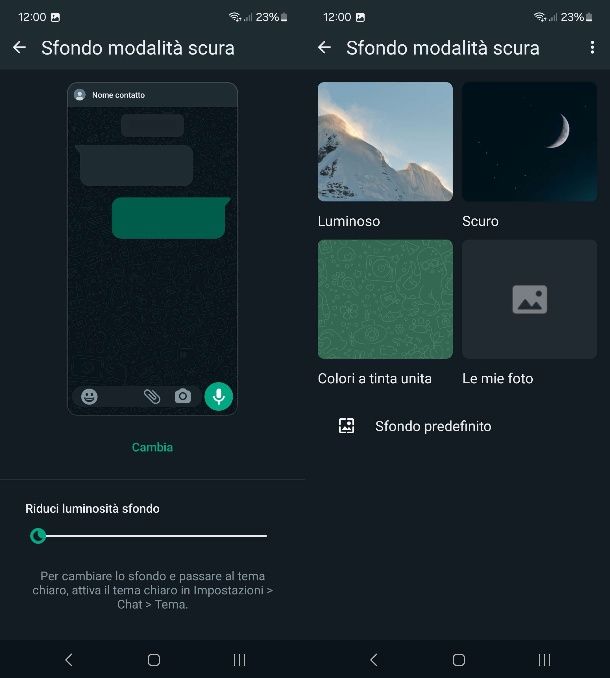 Come cambiare lo sfondo delle chat di WhatsApp