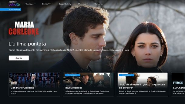 Mediaset Infinity Streaming