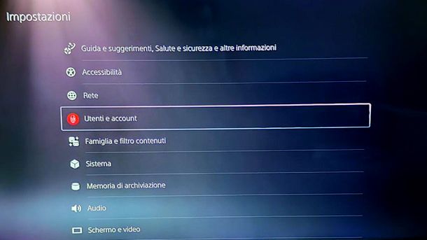 Come recuperare password PSN PS5