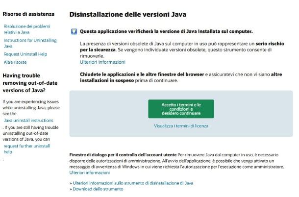 Rimuovere le versioni obsolete