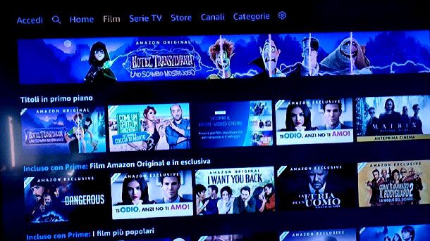 Amazon Prime Video Prova gratuita Film