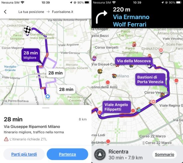 Come usare Waze offline su iPhone