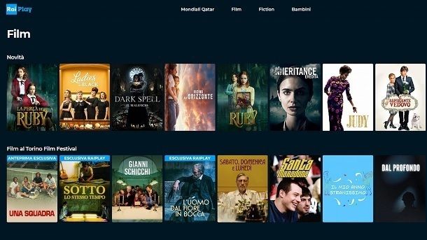 RaiPlay Streaming film gratuiti