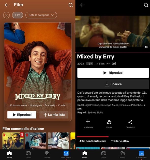 Come vedere film su Android Netflix