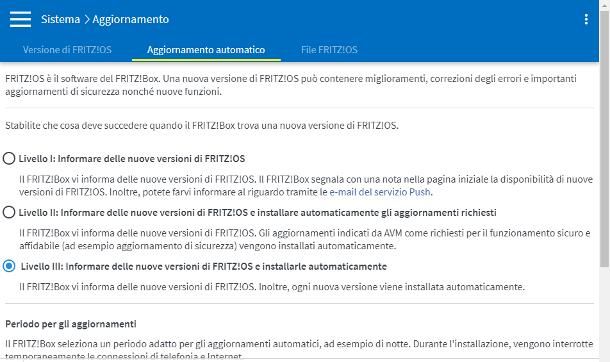 Aggiornare il firmware del router