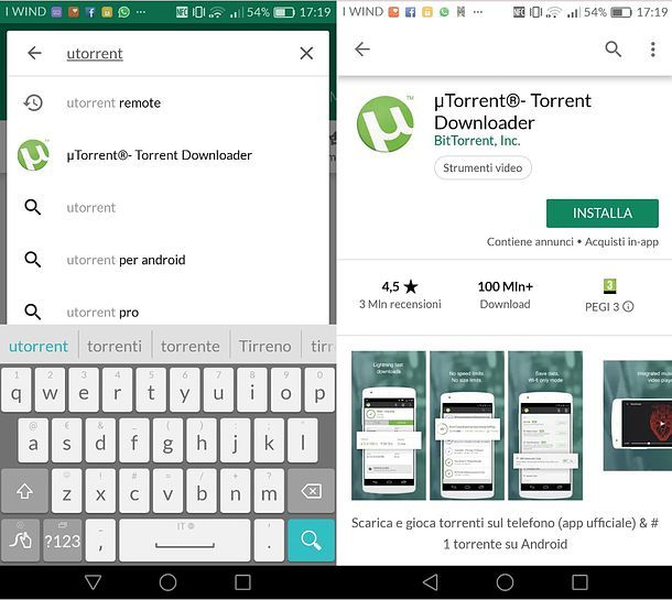 Play Store uTorrent