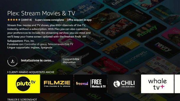 Come usare Plex su Smart TV