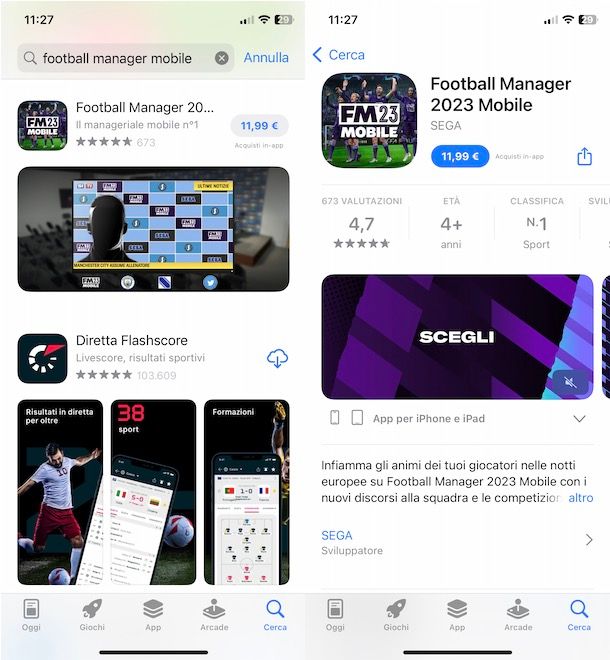 Football Manager iPhone