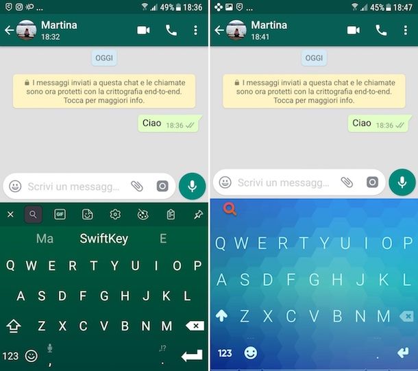 Come cambiare lo sfondo di WhatsApp