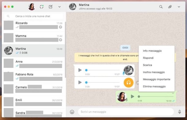 Come salvare gli audio di WhatsApp