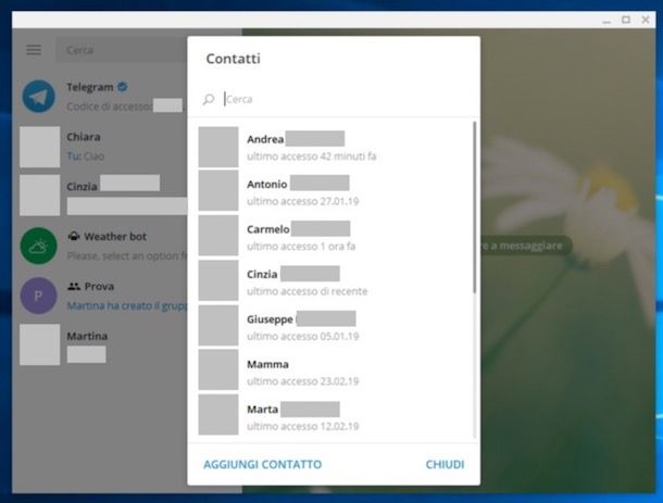Come cercare persone su Telegram