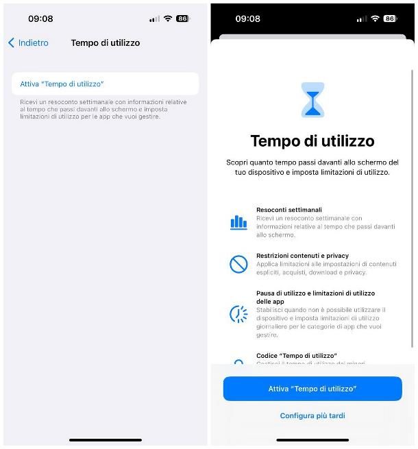 Come bloccare l'accesso a un sito su iPhone: Tempo di utilizzo