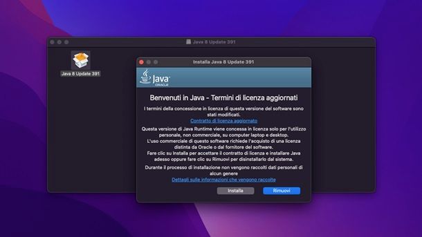 Installare Java su Mac