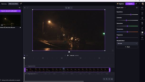 Come schiarire un video con Microsoft Clipchamp Windows 11