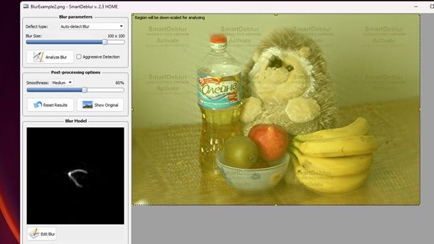 SmartDeblur Altri programmi per modificare le foto mosse su PC