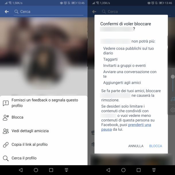 Come bloccare i messaggi su Facebook