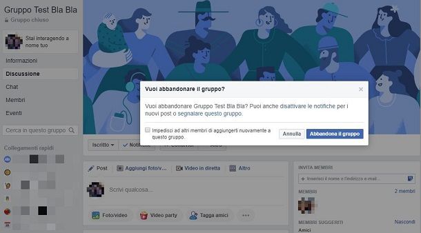Come uscire da un gruppo su Facebook | Salvatore Aranzulla