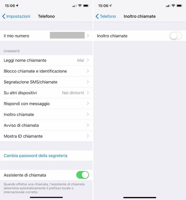 Come disattivare trasferimento di chiamata