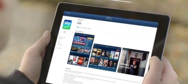 Sky Go su tablet