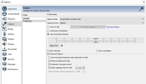Come usare TeamSpeak