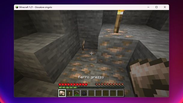 Ferro grezzo Minecraft