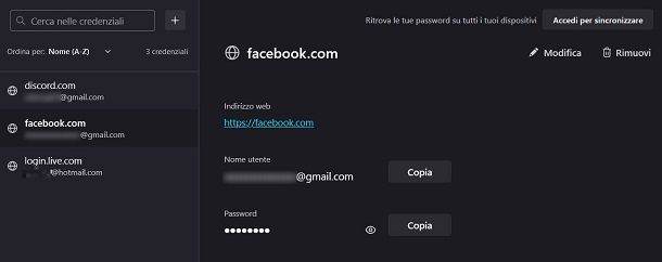 Come vedere la password di Facebook da computer