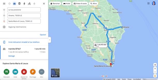 Come tracciare un percorso su Google Maps