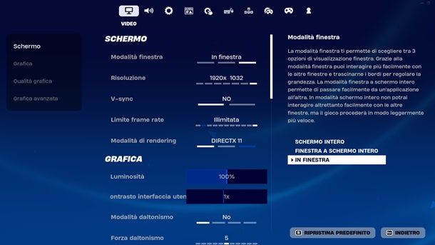 Come cambiare risoluzione su Fortnite per PC