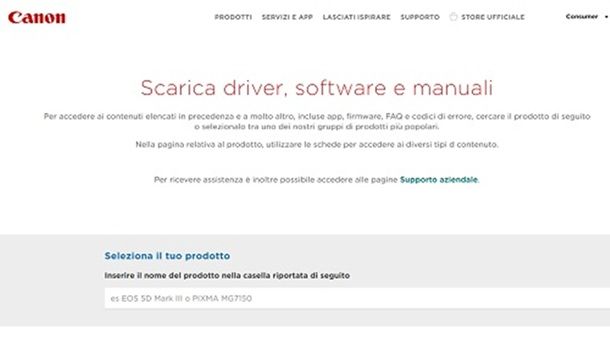 In caso di problemi Canon
