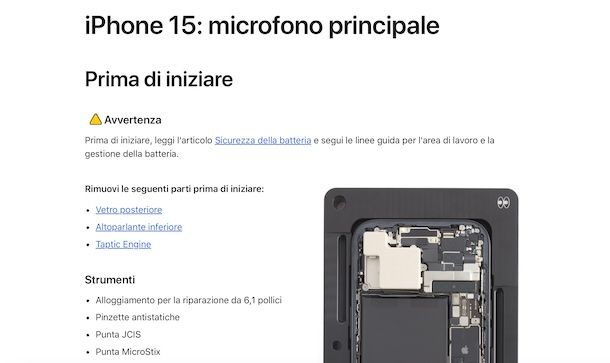 Riparazione Self-Service Apple