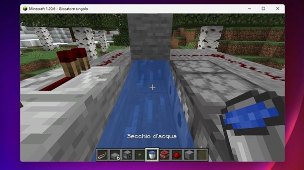 Secchio d'acqua Minecraft