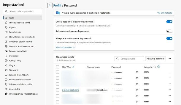 Come vedere la password di Facebook da computer