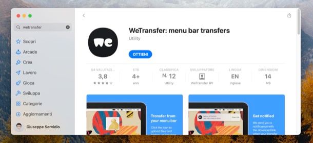 Come scaricare WeTransfer